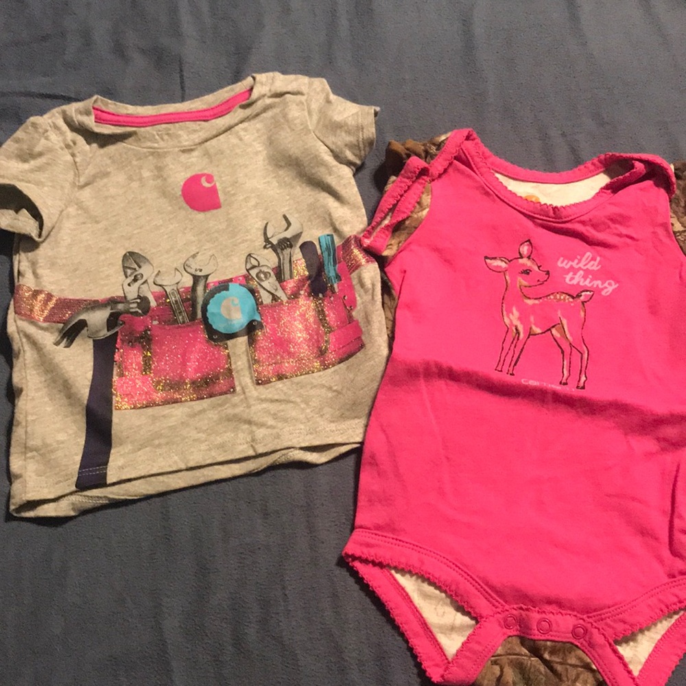 Baby girl Carhartt 3-6 month. Never worn